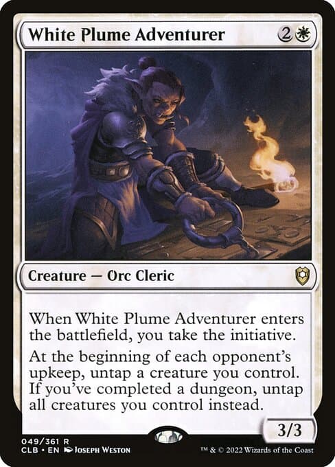 White Plume Adventurer from Commander Legends: Battle for Baldur's Gate (Rare)