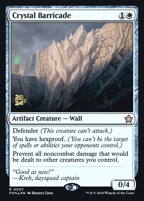 Crystal Barricade from Foundations Promos (Rare)