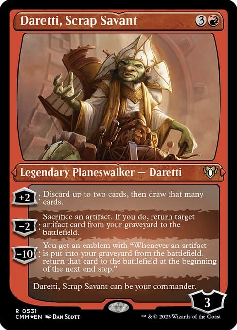Daretti, Scrap Savant from Commander Masters (Rare)