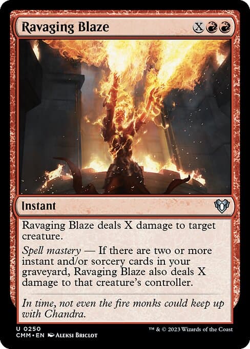 Ravaging Blaze from Commander Masters (Uncommon)