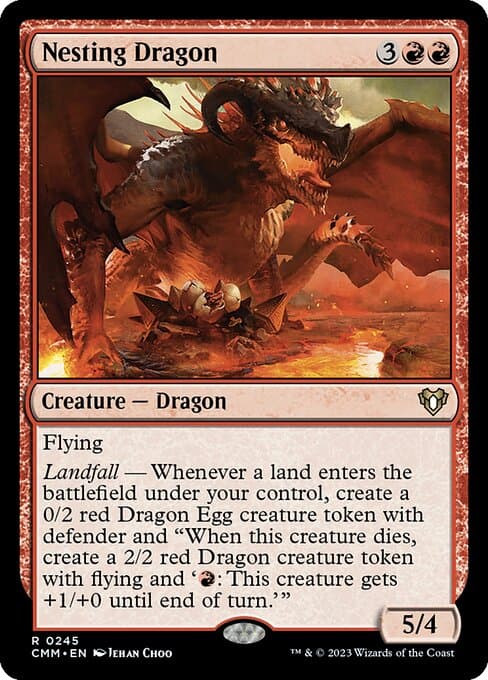 Nesting Dragon from Commander Masters (Rare)