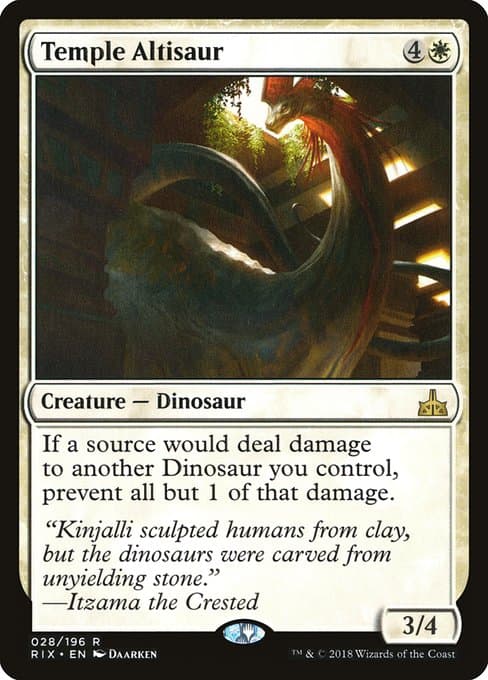 Temple Altisaur from Rivals of Ixalan (Rare)