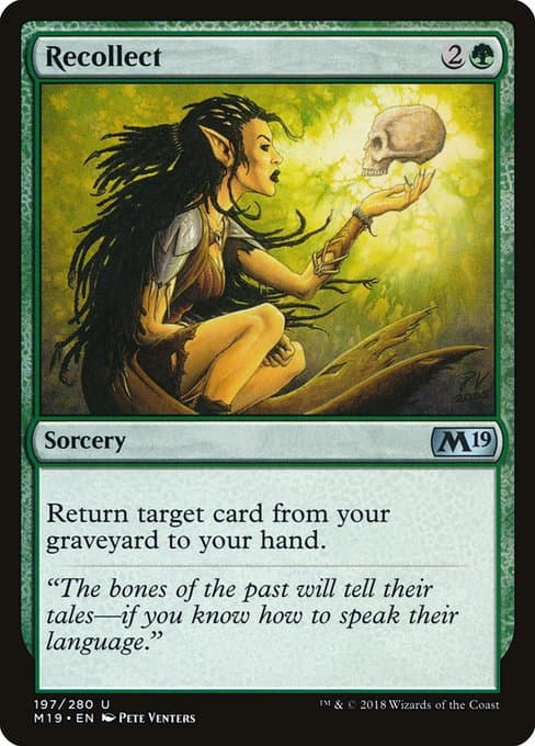 Recollect from Core Set 2019 (Uncommon)
