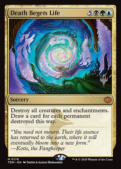 Death Begets Life from Tarkir: Dragonstorm Promos (Mythic)