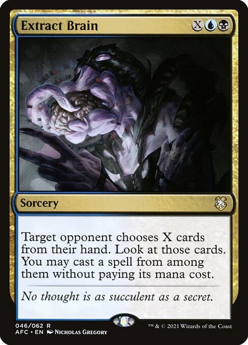 Extract Brain from Forgotten Realms Commander (Rare)