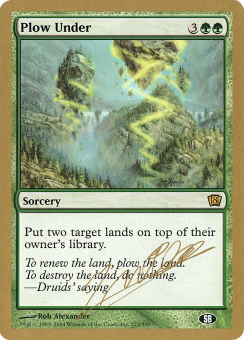 Plow Under from World Championship Decks 2004 (Rare)