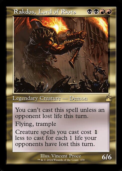 Rakdos, Lord of Riots from Ravnica Remastered (Rare)