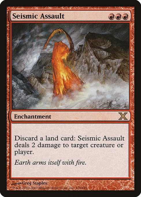 Seismic Assault from Tenth Edition (Rare)