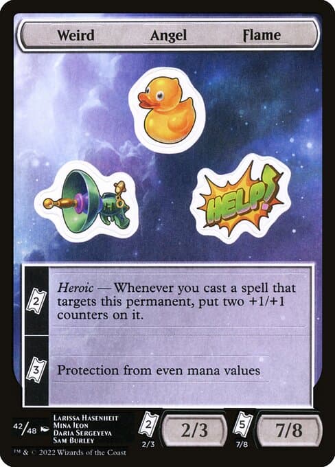 Weird Angel Flame from Unfinity Sticker Sheets (Common)