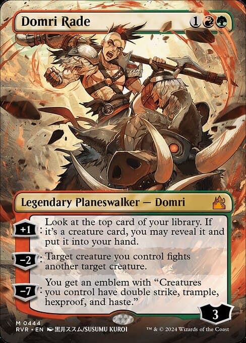 Domri Rade from Ravnica Remastered (Mythic)