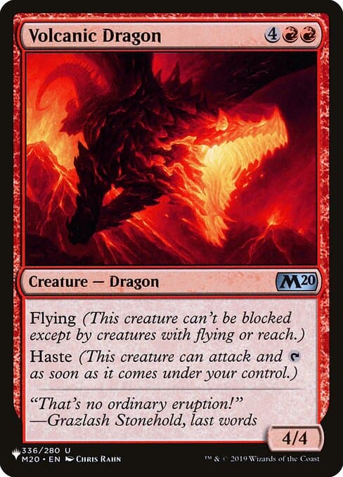 Volcanic Dragon from The List (Uncommon)