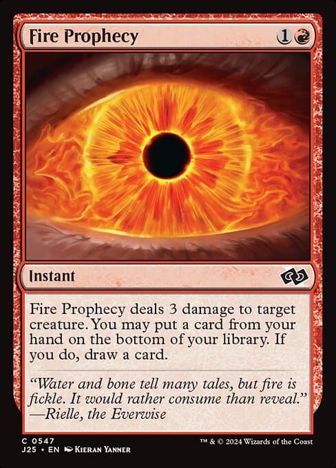 Fire Prophecy from Foundations Jumpstart (Common)