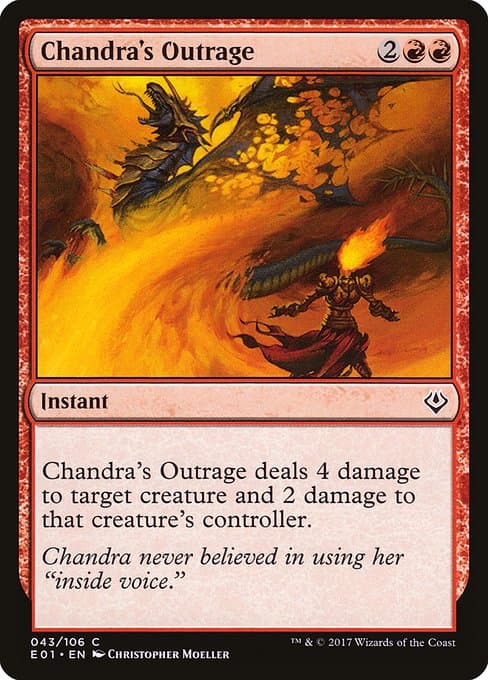 Chandra's Outrage from Archenemy: Nicol Bolas (Common)