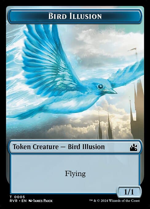 Bird Illusion from Ravnica Remastered Tokens (Common)