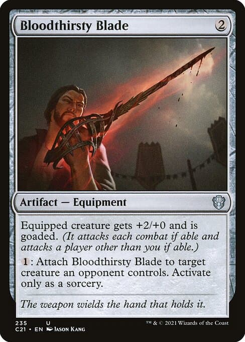 Bloodthirsty Blade from Commander 2021 (Uncommon)