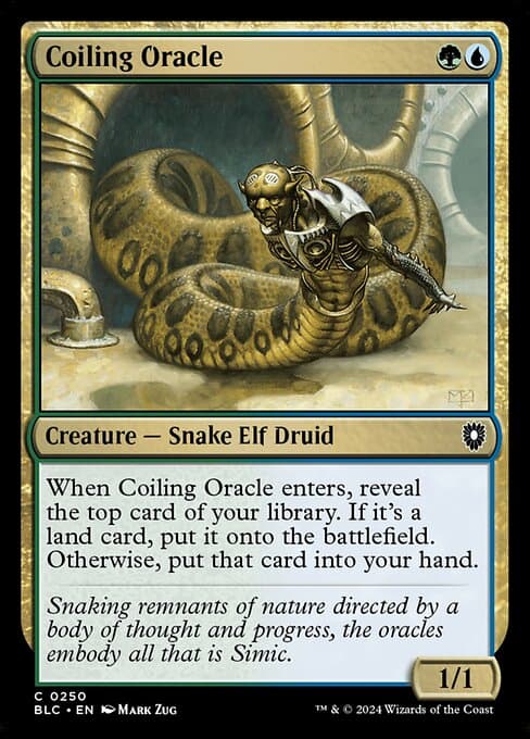 Coiling Oracle from Bloomburrow Commander (Common)