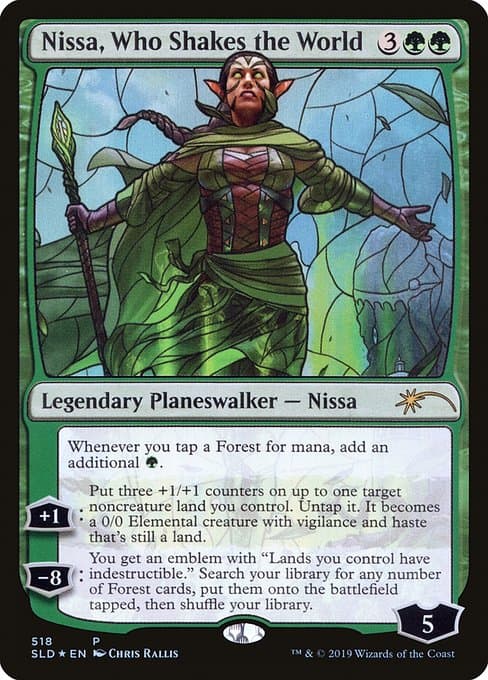 Nissa, Who Shakes the World from Secret Lair Drop (Rare)