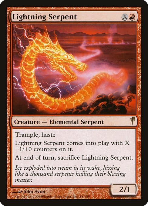 Lightning Serpent from Coldsnap (Rare)