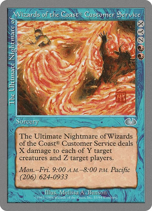 The Ultimate Nightmare of Wizards of the Coast® Customer Service (Uncommon)