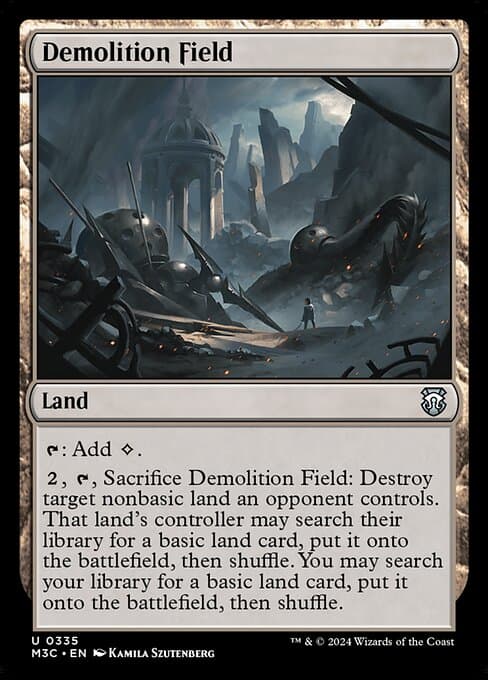Demolition Field from Modern Horizons 3 Commander (Uncommon)