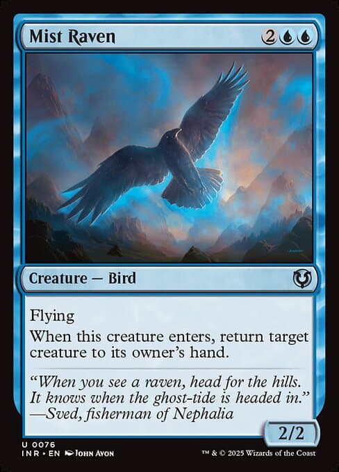 Mist Raven from Innistrad Remastered (Uncommon)