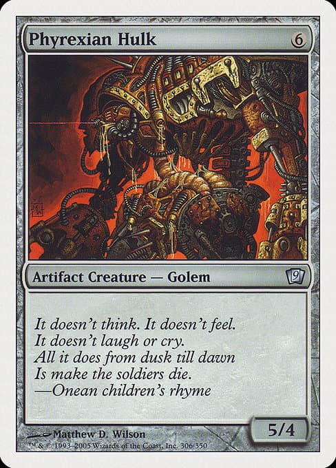 Phyrexian Hulk from Ninth Edition (Uncommon)