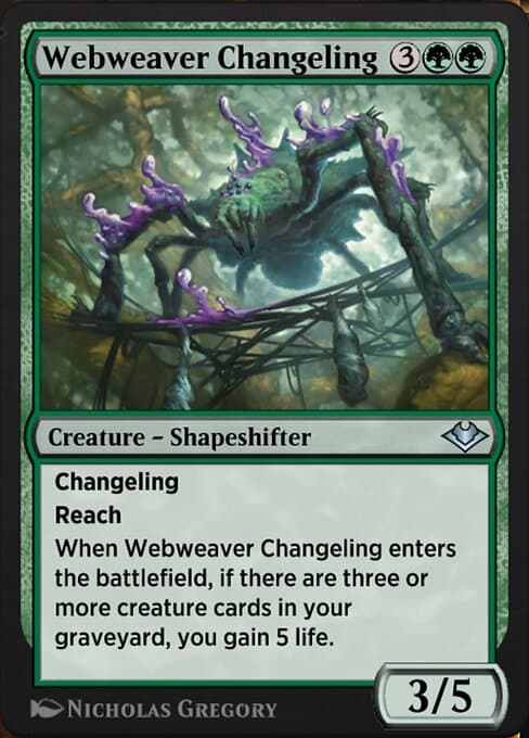 Webweaver Changeling from Jumpstart: Historic Horizons (Uncommon)