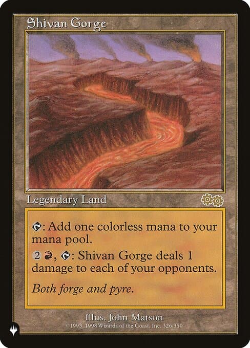Shivan Gorge from The List (Rare)