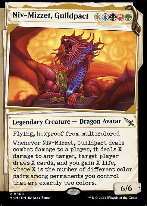 Niv-Mizzet, Guildpact from Murders at Karlov Manor (Rare)