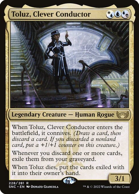 Toluz, Clever Conductor from Streets of New Capenna Promos (Rare)