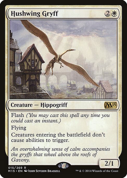Hushwing Gryff from Magic 2015 (Rare)