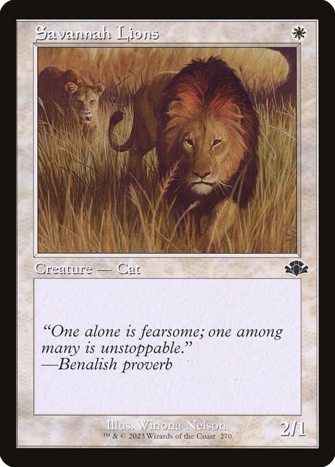 Savannah Lions from Dominaria Remastered (Common)