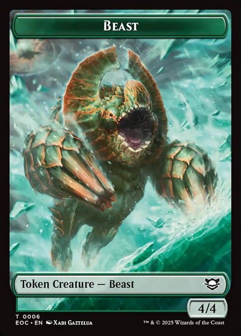 Beast from Edge of Eternities Commander Tokens (Common)