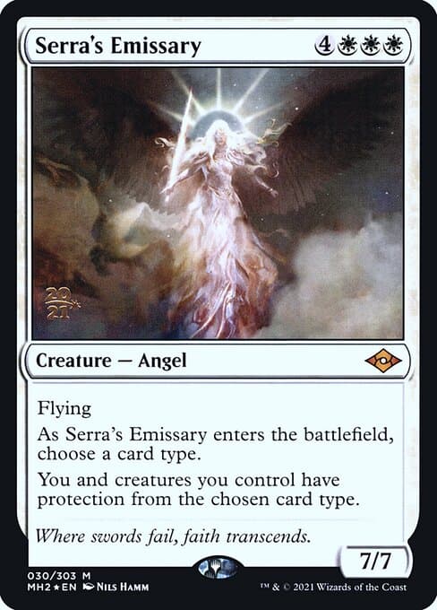 Serra's Emissary from Modern Horizons 2 Promos (Mythic)