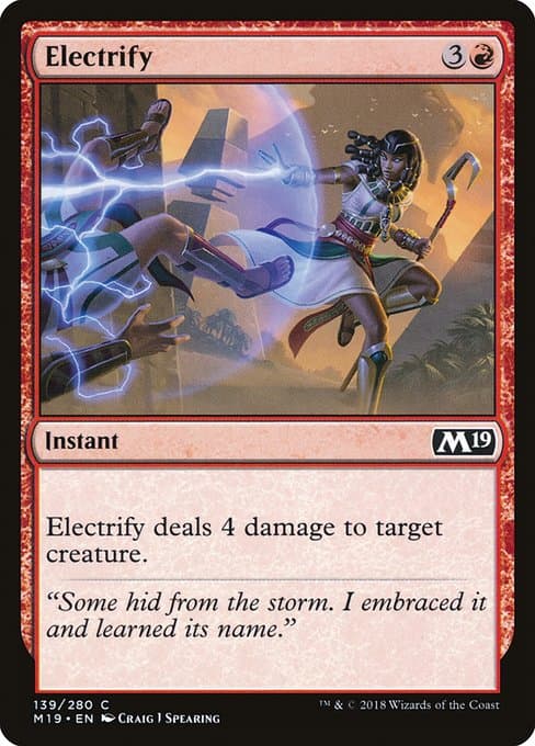 Electrify from Core Set 2019 (Common)