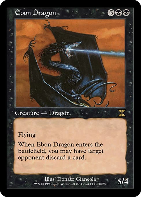 Ebon Dragon from Masters Edition IV (Rare)