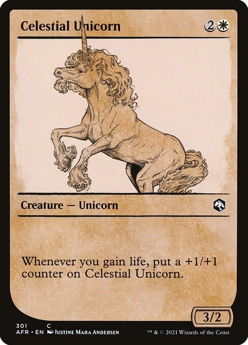 Celestial Unicorn from Adventures in the Forgotten Realms (Common)