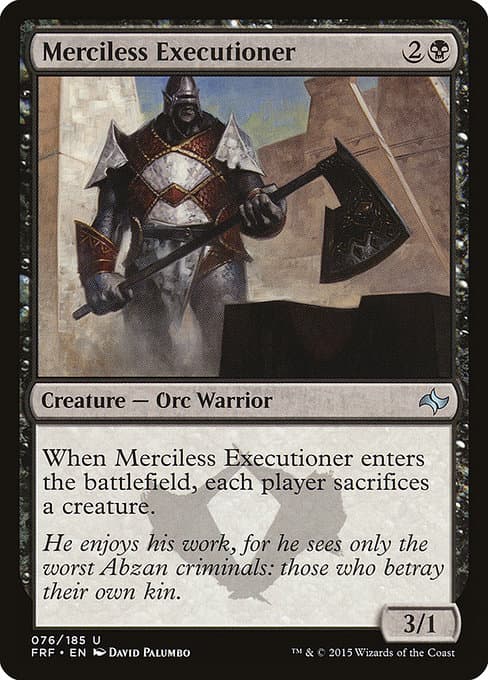 Merciless Executioner from Fate Reforged (Uncommon)