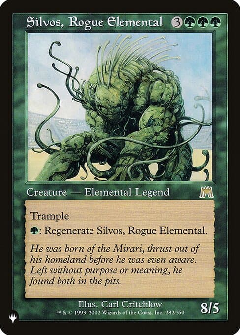 Silvos, Rogue Elemental from The List (Rare)