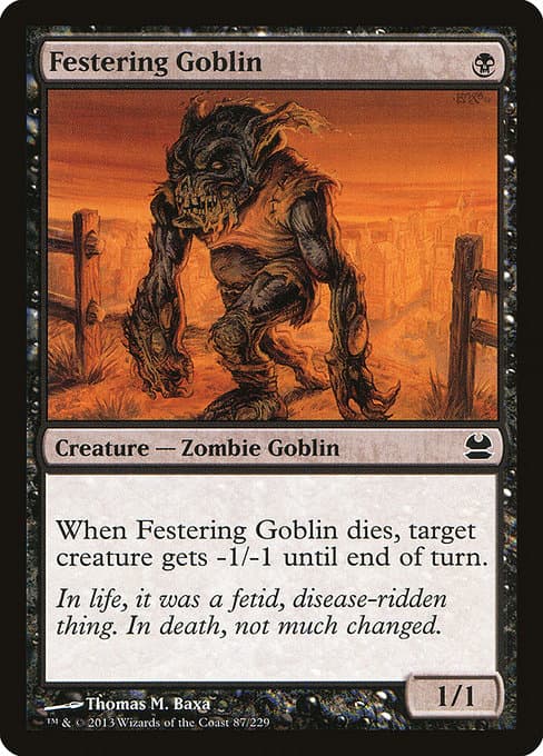 Festering Goblin from Modern Masters (Common)