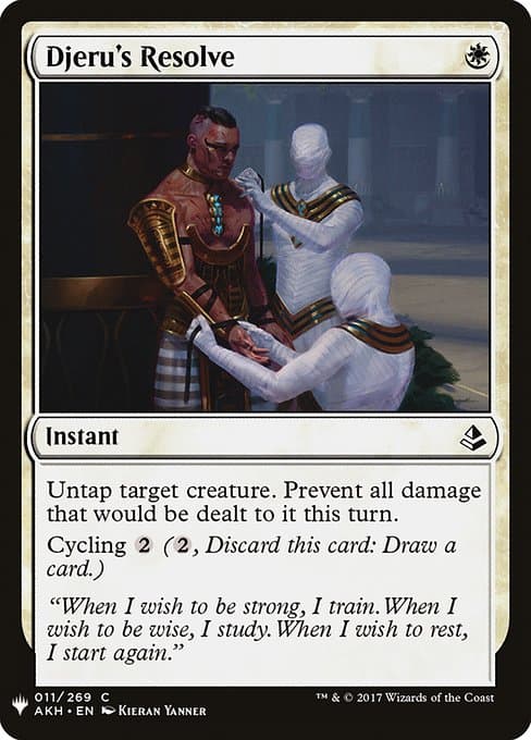 Djeru's Resolve from The List (Common)