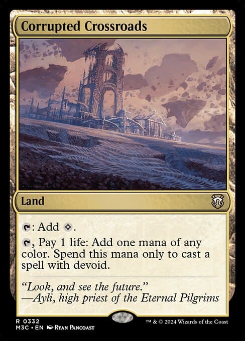 Corrupted Crossroads from Modern Horizons 3 Commander (Rare)