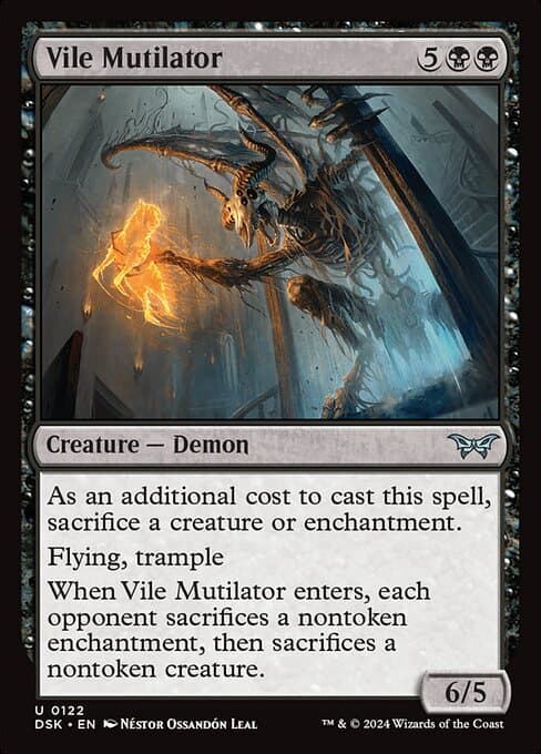 Vile Mutilator from Duskmourn: House of Horror (Uncommon)