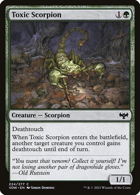 Toxic Scorpion from Innistrad: Crimson Vow (Common)