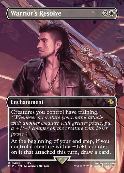 Warrior's Resolve from Final Fantasy Commander (Rare)