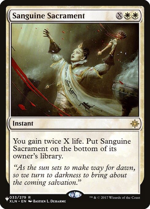 Sanguine Sacrament from The List (Rare)