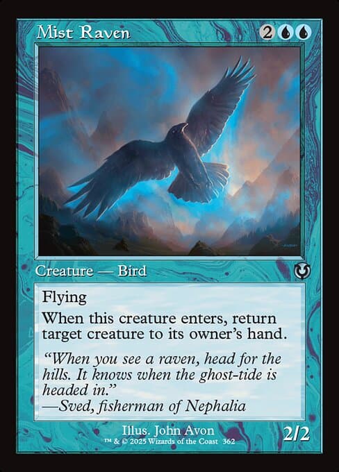 Mist Raven from Innistrad Remastered (Uncommon)