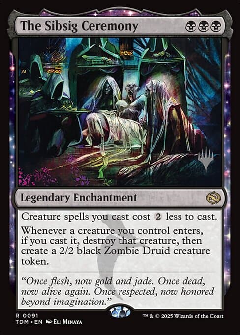 The Sibsig Ceremony from Tarkir: Dragonstorm Promos (Rare)