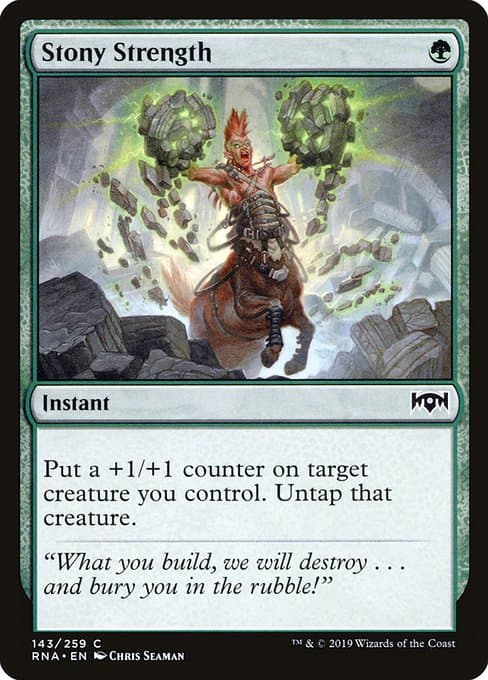 Stony Strength from Ravnica Allegiance (Common)