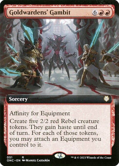 Goldwardens' Gambit from Phyrexia: All Will Be One Commander (Rare)